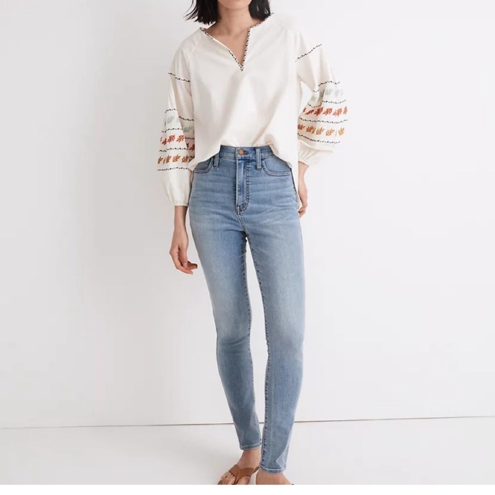 Madewell Women's Skinny Jeans - Sky Blue